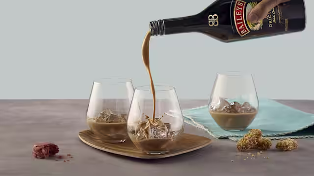 Baileys Original poured over ice