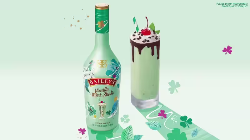 Baileys Vanilla Mint Shake Main Image