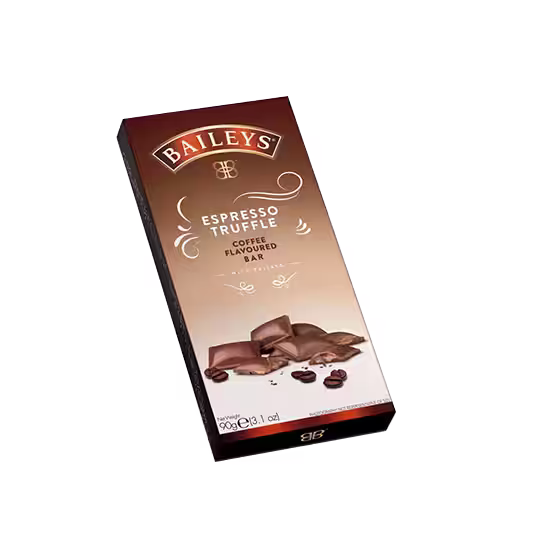 BAILEYS ESPRESSO TRUFFLE COFFEE FLAVOURED MILK CHOCOLATE BAR - 90G