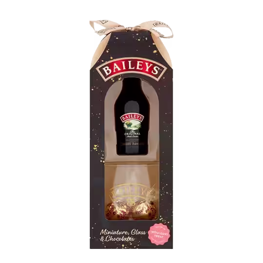 BAILEYS MINI, GLASS AND CHOCOLATE TRUFFLE GIFT BOX